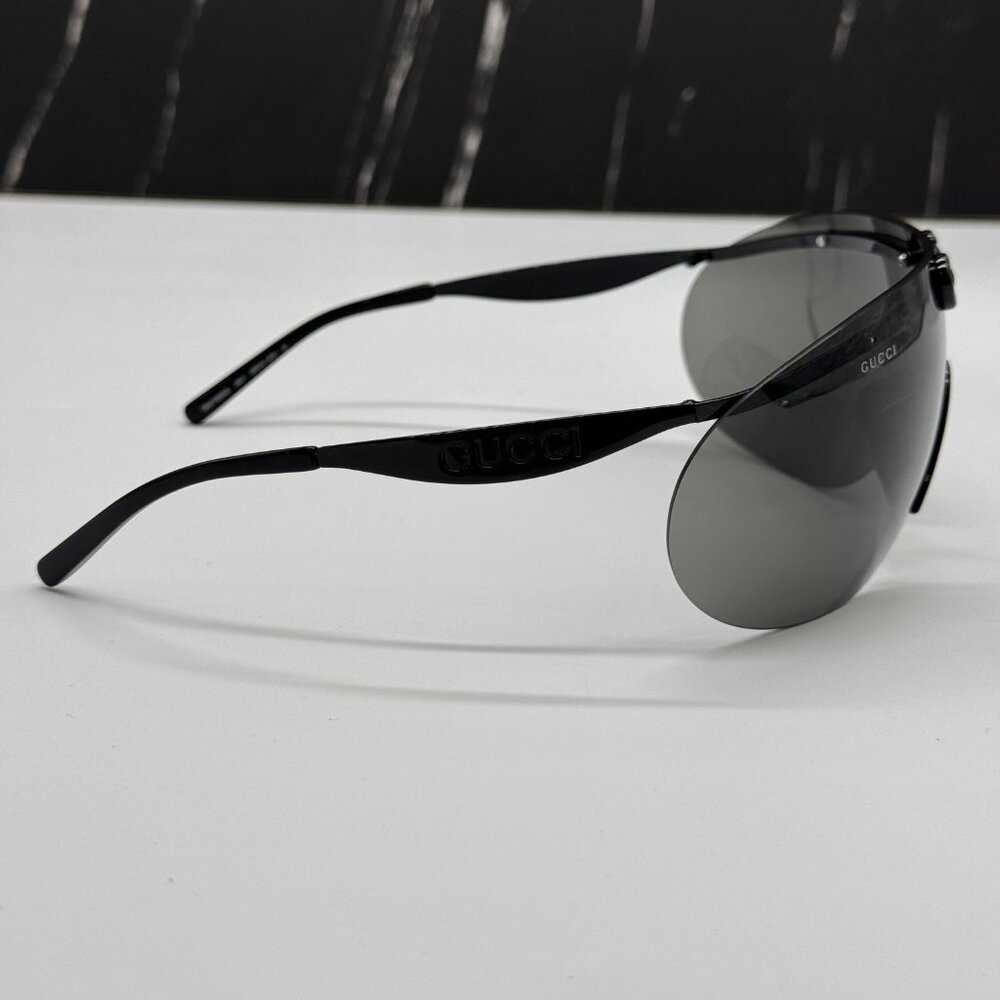 NEW GG1656S 001 GUCCI SHIELD MASK SUNGLASSES GUCCI - Picture 7 of 11